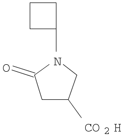 3-Pyrrolidinecarboxylic acid, 1-cyclobutyl-5-oxo-